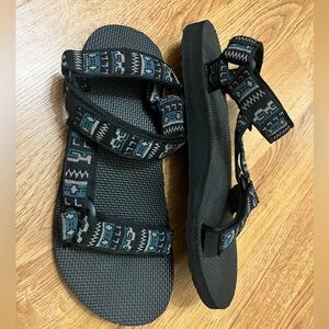 Teva Universal Black and Blue Sandals